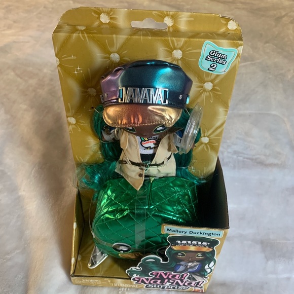 Na Na Na Surprise Mallory Duckington Doll Glam Series 2 Mallard Purse Green New - Picture 2 of 4